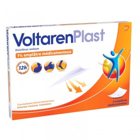 VoltarenPlast 1% - 5 emplâtres médicamenteux- GSK