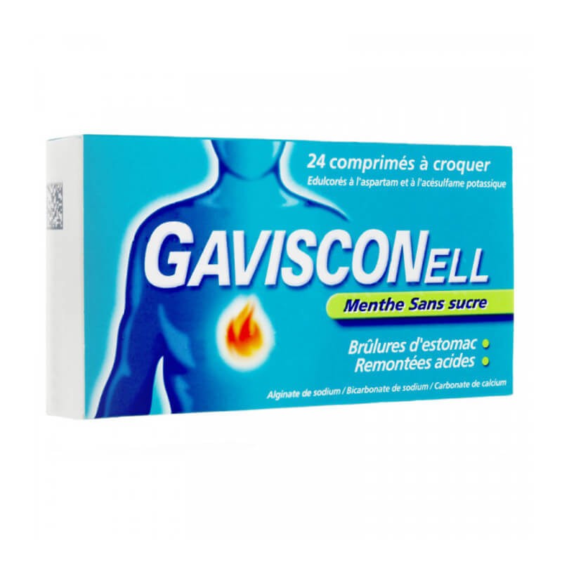 Gavisconell sugar free - 24 chewable tablets - Reckitt ...