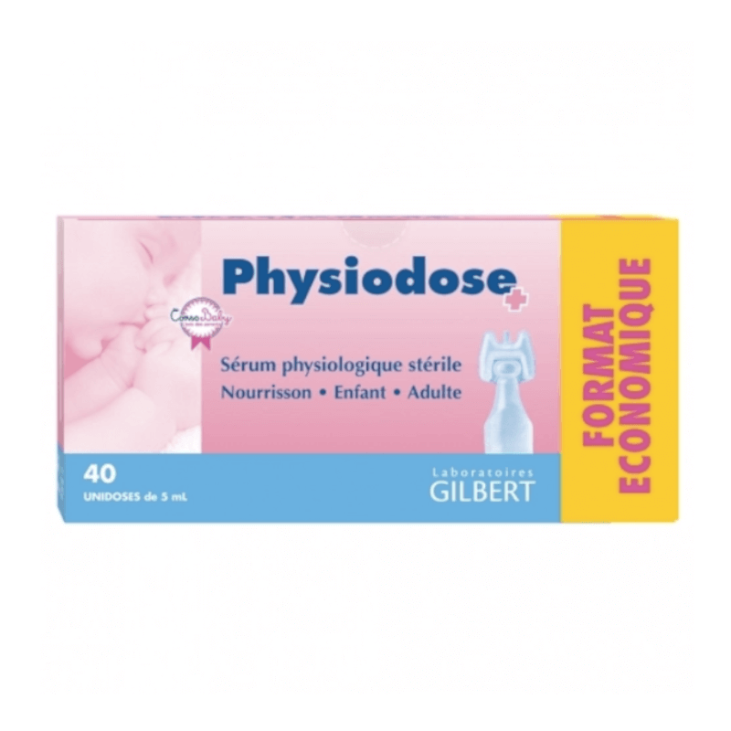 Serum physiologique gilbert 100 unidoses de 5 ml - Drexco Médical