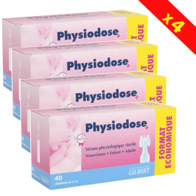 Physiodose sérum physiologique - Pack de 4...
