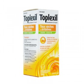 Toplexil 0.33mg/ml sans sucre sirop 150 ml -...