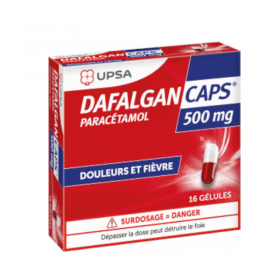 DafalganCaps 500mg 16 gélules - UPSA