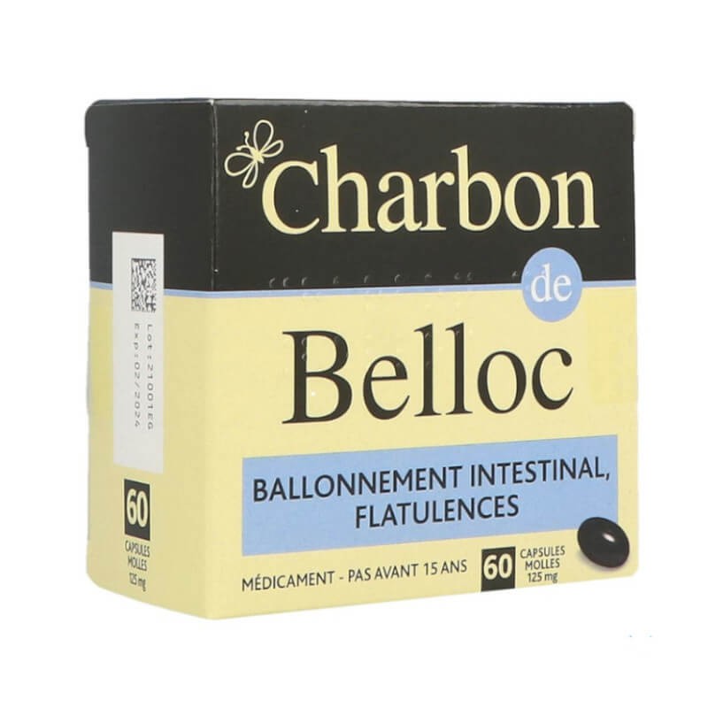 Charbon de belloc ballonnement intestinal flatulences - 36 capsules molles  Charbon de belloc 3400935086389 : Pharmacie en ligne et parapharmacie en  ligne Pharmashopi