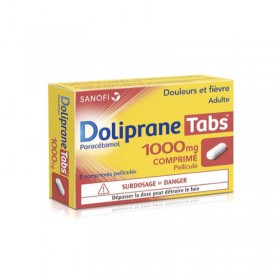 Doliprane Tabs 1000 mg - 8 comprimés pelliculés
