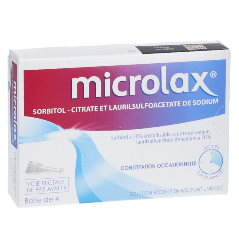 Les médicaments Microlax comprennent notamment des gels rectaux indiqués  contre la constipation - Pharmabest