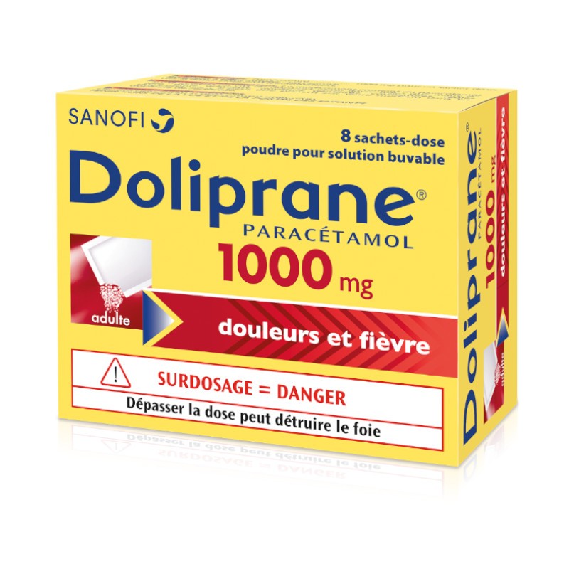 DOLIPRANE 1000 mg, 8 comprimés - 3400935955838