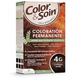 Permanent hair dye 4G golden chestnut Color&Soin LES 3 CHENES