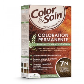 Permanent hair dye 7N hazelnut blonde Color&Soin LES 3 CHENES