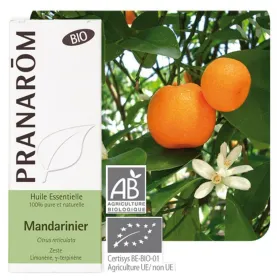 Huile essentielle Mandarinier zeste BIO 10 ml PRANAROM