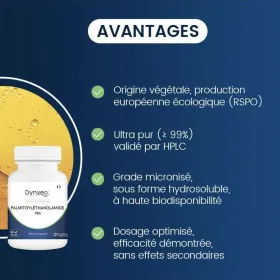 Palmitoyléthanolamide (PEA) 400 mg 30 gélules DYNVEO