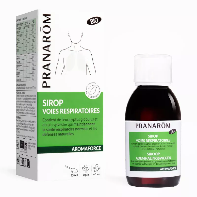 Aromaforce Sirop Voies Respiratoires Bio 150 ml PRANAROM Aromaforce Sirop Voies Respiratoires Bio 150 ml PRANAROM