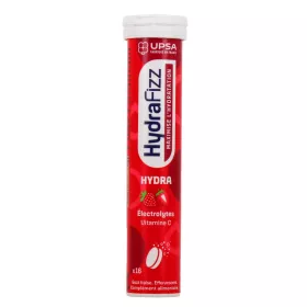 HydraFizz HYDRA goût fraise - 16 comprimés effervescents