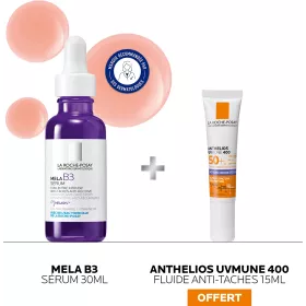 La Roche Posay Protocole anti-tâches Mela B3 30ml & Anthelios UVMUNE 400 fluide anti-tâches 15 ml